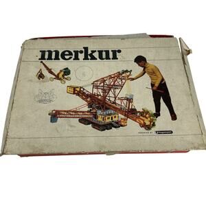 Vintage Merkur Erector Set - Metal Some Pieces Missing